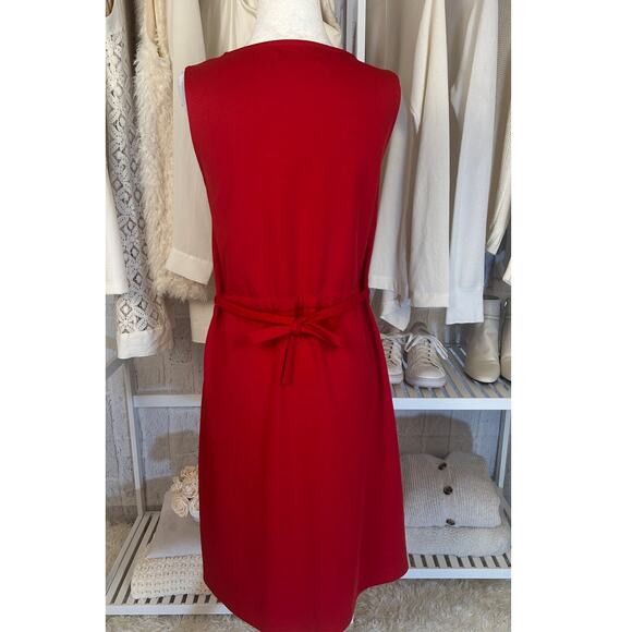 Grace Karin Women's Size S Red Gathered Front Tie Back Dress #0543 - Picture 5 of 11